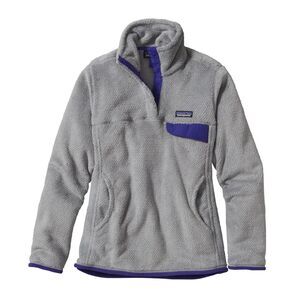Patagonia Women's Re-Tool Snap-T Pullover Gray & Blue size M